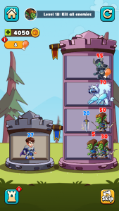 Hero Tower Wars - Mergle Puzzle