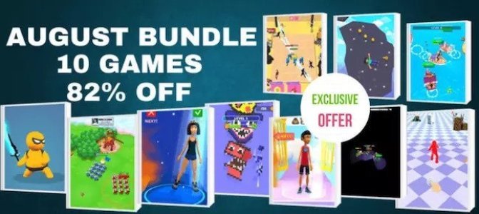 August Bundle Offer: 10 Amazing Games worth $610 -82% OFF NOW!