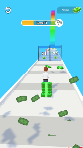 Money Stack Run 3D