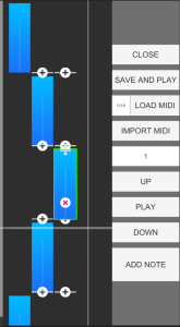 Piano music tiles template