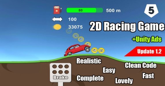 2D Racing Game 2022 - Unity Hill Climbing Racing