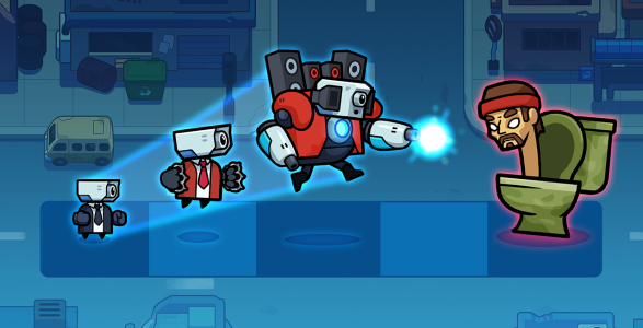 Toilet Fight: Police vs Zombie