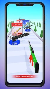 Crazy Gun Head Stick Runner 3D - New Top Trending Unity Template Game