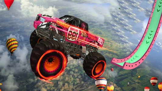 Mega Ramp Monster Truck Impossible Stunt