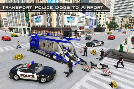 US Cop Bot Dog - Police Plane Carrier