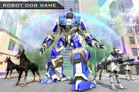 US Cop Bot Dog - Police Plane Carrier