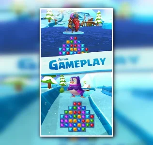 Jewel Match 3 - Penguin Story
