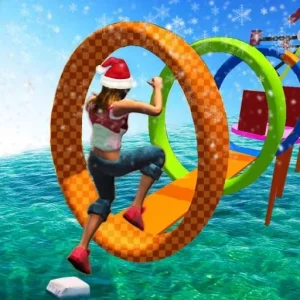 Water Stuntman Run - Water Park Games